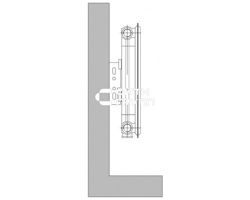 Стальной панельный радиатор отопления Axis Ventil 11/500/800