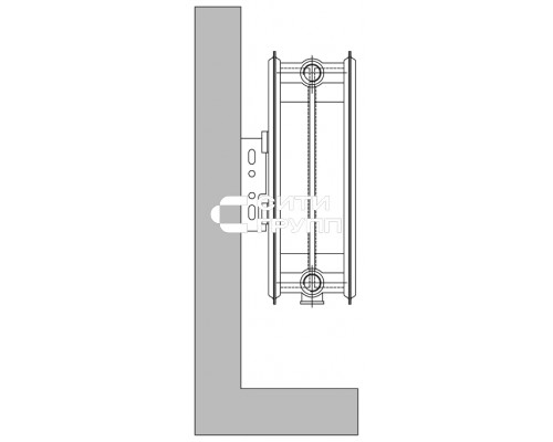 Стальной панельный радиатор отопления Axis Ventil 22/300/1600