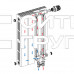 Биметаллический секционный радиатор отопления Rifar Supremo Ventil 350 / 6 секций правое подключение
