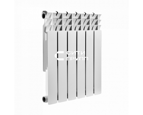 Биметаллический секционный радиатор отопления SMART Install biEasy One 500 / 6 секций