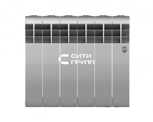 Биметаллический секционный радиатор отопления Royal Thermo Biliner 350 / Silver Satin / 6 секций