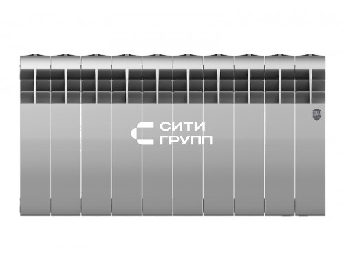 Биметаллический секционный радиатор отопления Royal Thermo Biliner 350 / Silver Satin / 10 секций