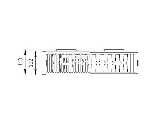 Стальной панельный радиатор отопления Лемакс С22/500/ 2800