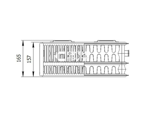 Стальной панельный радиатор отопления Лемакс С33/300/ 2800