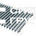 Решетки конвектора КЗТО Бриз алюминиевая с бесцветным анодированием 240 мм, шаг 12 мм
