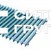 Решетки конвектора КЗТО Бриз алюминиевая с полимерным покрытием 380 мм, шаг 12 мм