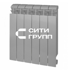 Биметаллический секционный радиатор отопления Global Style Plus 500, серый / 1 секция