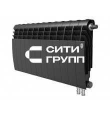 Биметаллический секционный радиатор отопления Royal Thermo Biliner 350 / V Noir Sable / 12 секций
