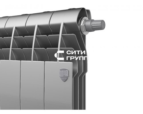 Биметаллический секционный радиатор отопления Royal Thermo Biliner 350 / V Silver Satin / 10 секций