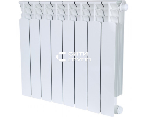 Биметаллический секционный радиатор отопления Stout Space Ventil 500 / 8 секций (нижнее правое)