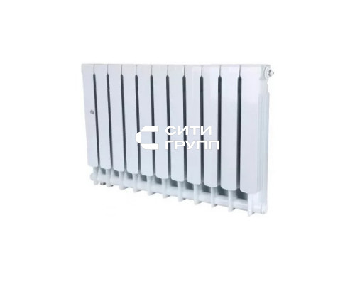 Биметаллический секционный радиатор отопления Stout Space Ventil 500 / 11 секций (нижнее правое)