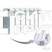 Алюминиевый секционный радиатор отопления Rifar Alum Ventil 200 / 5 секций левое подключение