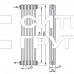 Стальной трубчатый радиатор отопления Zehnder 3180 6 секций, белый (RAL 9016), боковое подключение