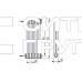 Стальной трубчатый радиатор отопления Zehnder 2056 10 секций, белый (RAL 9016), боковое подключение