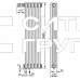 Стальной трубчатый радиатор отопления Zehnder 3180 12 секций, белый (RAL 9016), нижнее подключение