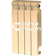 Биметаллический секционный радиатор отопления Rifar Monolit 500 / 4 секции Капучино