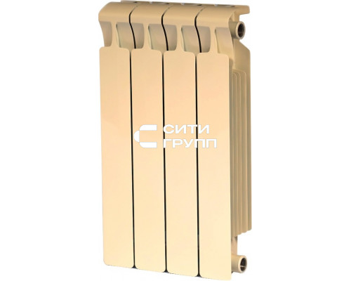 Биметаллический секционный радиатор отопления Rifar Monolit 500 / 4 секции Капучино