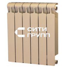 Биметаллический секционный радиатор отопления Rifar Monolit 500 / 6 секций Капучино