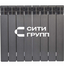 Биметаллический секционный радиатор отопления Rifar Monolit 500 / 6 секций Титан