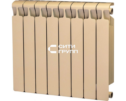 Биметаллический секционный радиатор отопления Rifar Monolit 500 / 8 секций Капучино