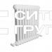Стальной трубчатый радиатор отопления IRSAP TESI 2 565, 12 секции, вентиль сверху, цвет - стандартный белый