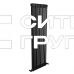Стальной трубчатый радиатор отопления IRSAP TESI 2 1800, 8 секции, вентиль снизу, цвет - черный матовый