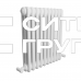 Стальной трубчатый радиатор отопления IRSAP TESI 3 500, 14 секции, вентиль сверху, цвет - стандартный белый