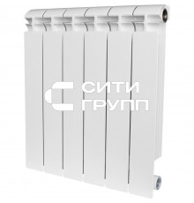 Биметаллический секционный радиатор отопления Stout Alpha 500 / 4 секции