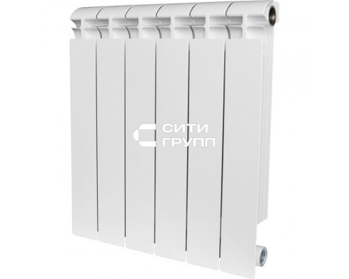 Биметаллический секционный радиатор отопления Stout Alpha 500 / 12 секций
