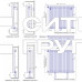 Стальной трубчатый радиатор отопления КЗТО Параллели В 1, однотрубный, 1250 21 секция