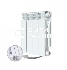 Биметаллический секционный радиатор отопления Rifar Base Ventil 350 / 10 секций правое подключение