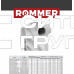 Алюминиевый секционный радиатор отопления Rommer Profi 350 (AL 350х80х100) / 6 секций