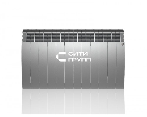 Биметаллический секционный радиатор отопления Royal Thermo Biliner Satin Silver 500 / 12 секций