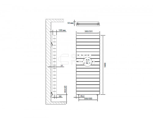 Биметаллический секционный радиатор отопления Royal Thermo PianoForte Tower Silver Satin / 18 секций