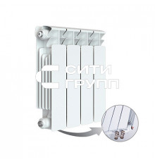 Биметаллический секционный радиатор отопления Rifar Base Ventil 350 / 10 секций левое подключение