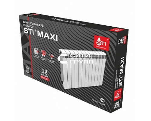 Биметаллический радиатор STI MAXI 500/100 12 секций