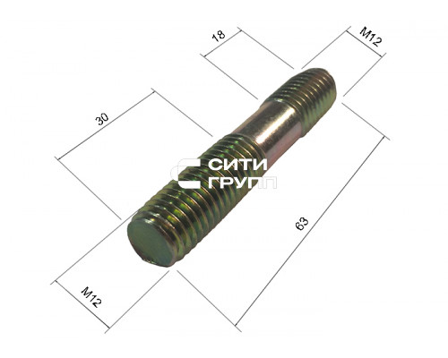 Шпилька M12X63 (17639)